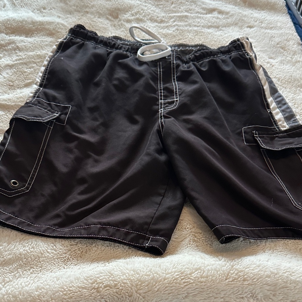 Men's Black Cargo Shorts